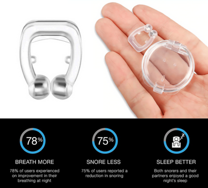 Snore Stopper Magnetic Nose Clips (2 Piece Set)