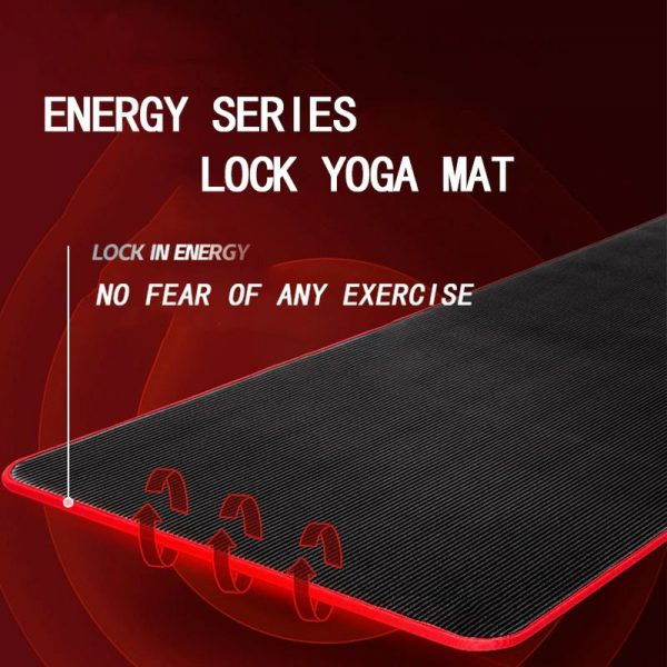 Fitness Mat Men’s High Density Exercise Yoga Non-Slip Mat