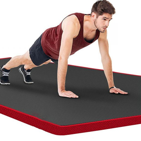 Fitness Mat Men’s High Density Exercise Yoga Non-Slip Mat