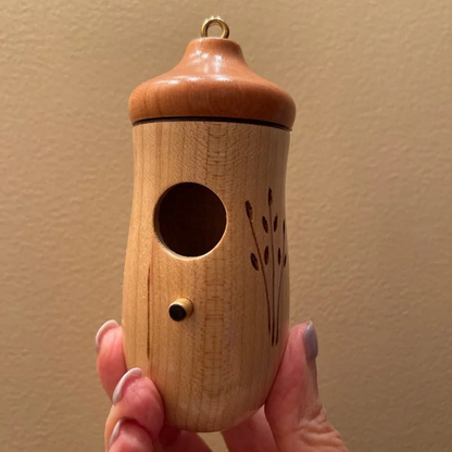 Wooden Hummingbird House